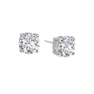 Luxurious Lafonn Lassire Diamond Earrings: Sterling Silver Elegance