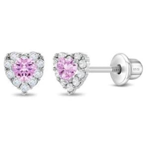 Stunning Sterling Silver Heart Stud Earrings - A Perfect Sparkle for Every Day!