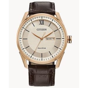 Eco-Drive Rose-Tone Watch: Luxury Meets Sustainability at M.S. Brown Jewelers