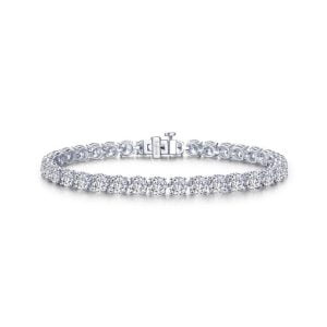 Sparkling Sterling Silver Bangles Bracelet: Luxury Meets Elegance