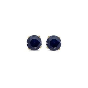 Sapphire Gold Studs: Perfect September Birthday Gift for Her