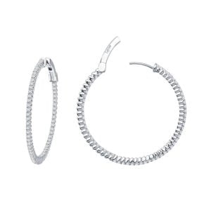Elegant Diamond Hoops: Must-Have Men's Earrings
