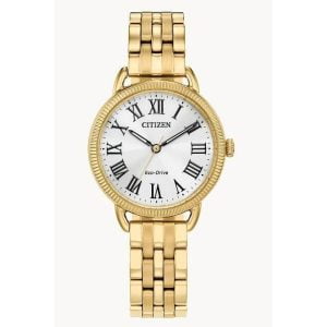 Eco-Drive Goldtone Watch: Timeless Elegance in Every Tick