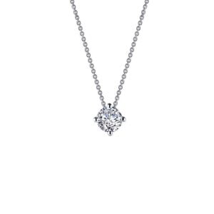 Exquisite Emerald Cut Solitaire Necklace: Timeless Elegance Redefined