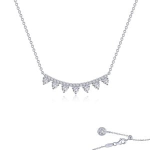 Dazzling 3-Carat Simulated Diamond Necklace: Joy and Beauty in Sterling Silver