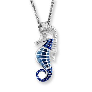 Stunning Sterling Silver Seahorse Pendant: A Unique Jewelry Piece
