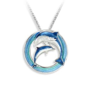 Stunning Dolphin-Engraved Silver Necklace: A Unique Style Statement!