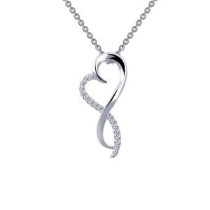 Stunning Silver Infinity Heart Pendant: Elegance Redefined