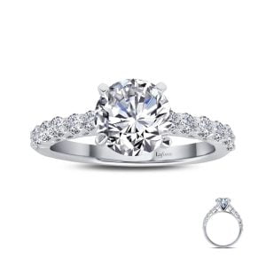 Dazzling Simulated Diamond Ring: Luxury in Sterling Silver