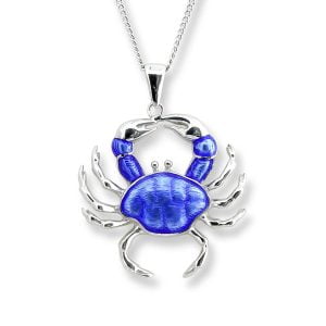 Stunning Sterling Silver Crab Pendant: A Unique Name in Necklaces