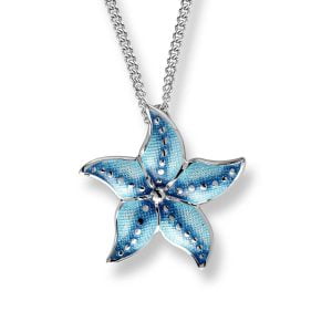 Stunning Sterling Silver Starfish Pendant: A Unique Personalized Necklace