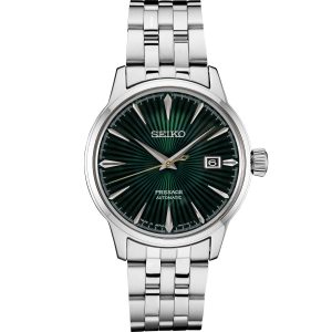 Sleek Timepiece with Green Sunburst Dial - Luxury at M.S. Brown Jewelers