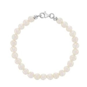 Chic Sterling Silver & Pearl Bracelet for Toddlers