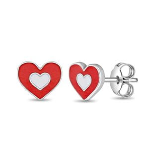 Stunning Sterling Silver Heart Earrings - Elegance Redefined