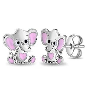 Charming Sterling Silver Elephant Earrings: A Must-Have Accessory!
