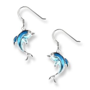 Blue Dolphin Design: Sterling Silver Earrings for a Unique Style