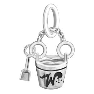 Summer Fun: Sterling Silver Dangle with Wildwood Pail & Shovel