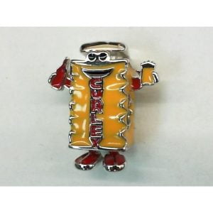 Exquisite Sterling Silver Enameled Mr. Curley Wildwood Bead
