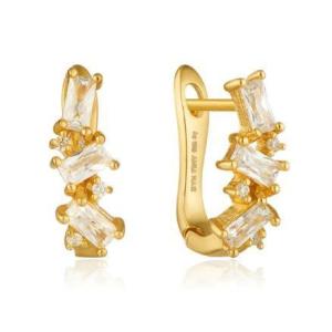 Gleaming Goldtone Huggie Hoop Earrings: Dazzling Style for Every Occasion
