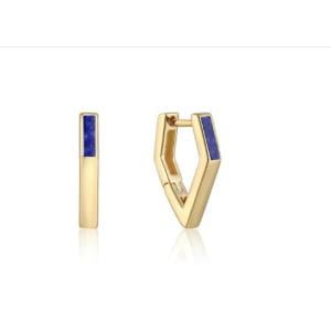 Sleek Gold-Plated Hoop Earrings: Modern Style for the Fashion-Forward