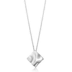 Stylish Sterling Silver Necklace: Modern Elegance in a Pendant