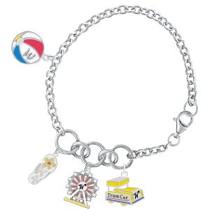 Dazzling Beach-Themed Charm Bracelet: Elevate Your Bracelet Stacking Game