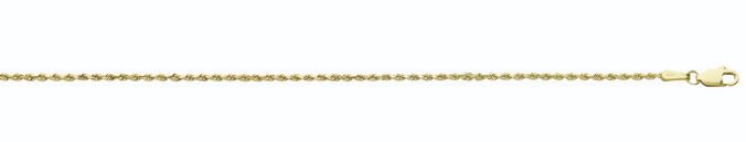 l .jpg 14kt yellow gold 1.5mm solid diamond cut rope chain with claw catch 16"