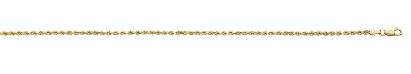 l .jpg 10kt yellow gold solid diamond cut 1.5mm rope chain with claw catch 18"