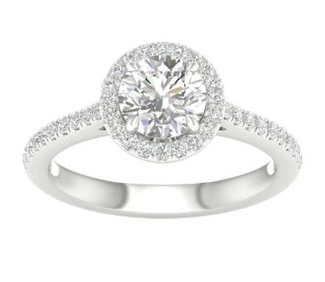 .jpg 14kt white gold Lab Grown round diamod halo D C tw 1.50cts tw 1.75cts certified IGI VS, H