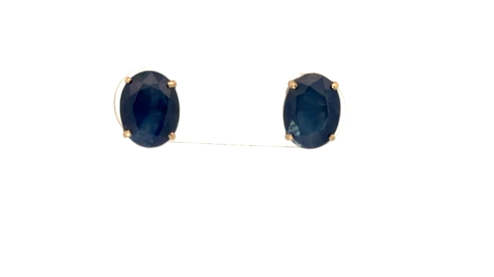 .jpg 14kt yellow gold genuine sapphire oval stud earring tw 2.00cts