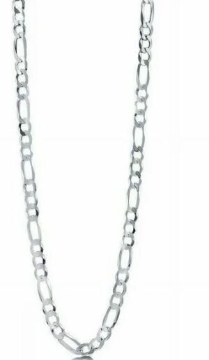 STERLING SILVER 18" FIGARO CHAIN