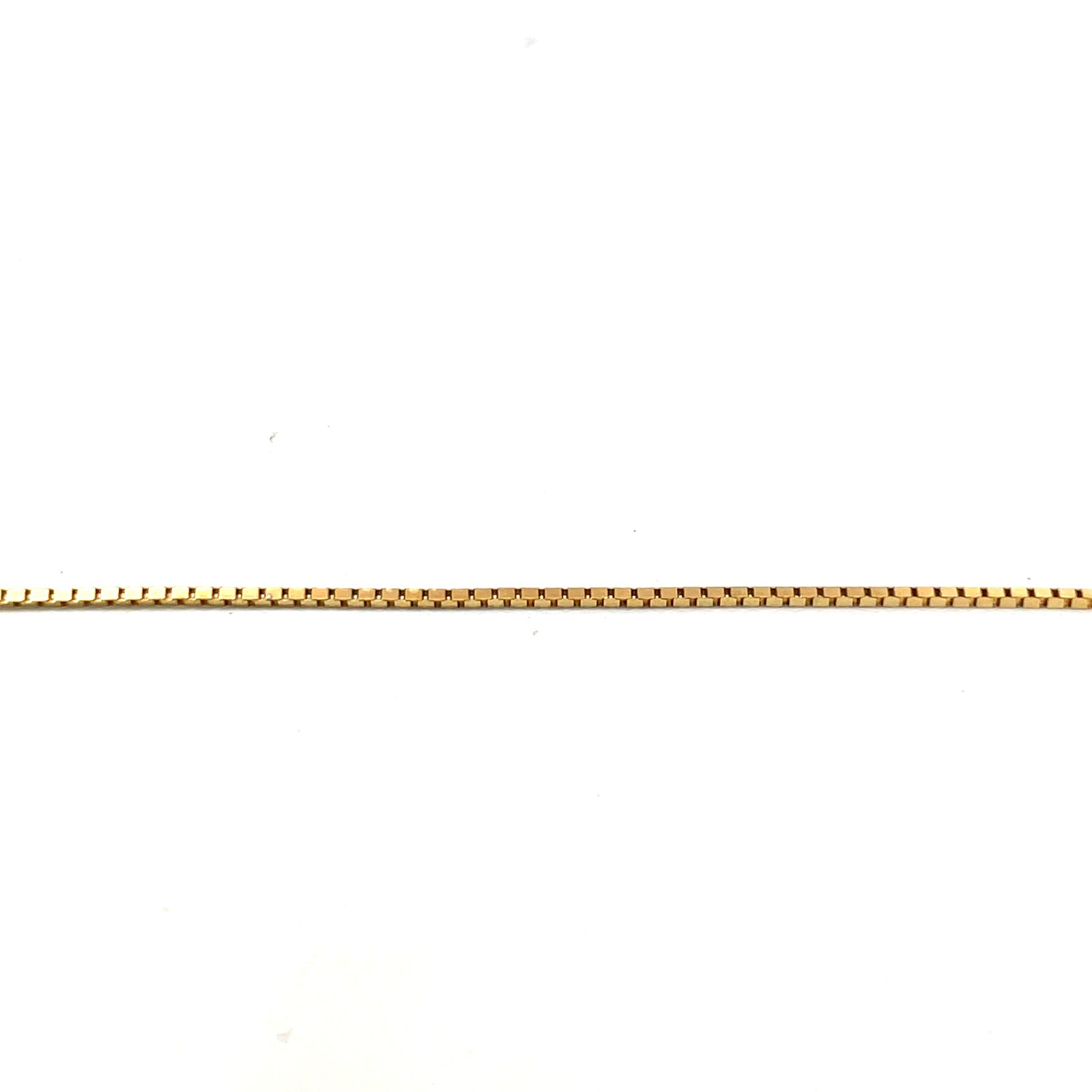 14 KT YG 7" BOX BRACELET