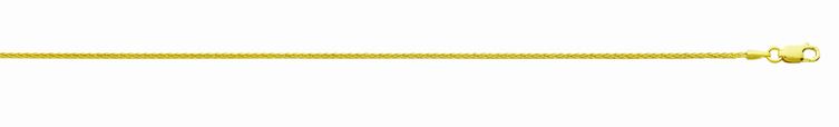 .jpg 14kt yellow gold 1.2mm diamond cut round wheat chain with claw catch 18" long