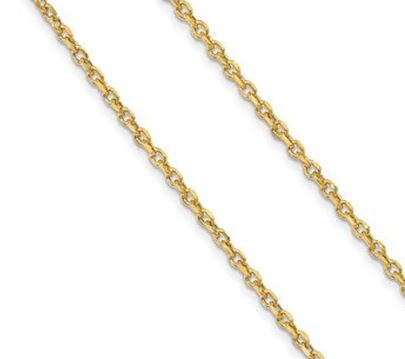 .jpg 14kt yellow gold 1.48mm diamond cut cable chain with 18"