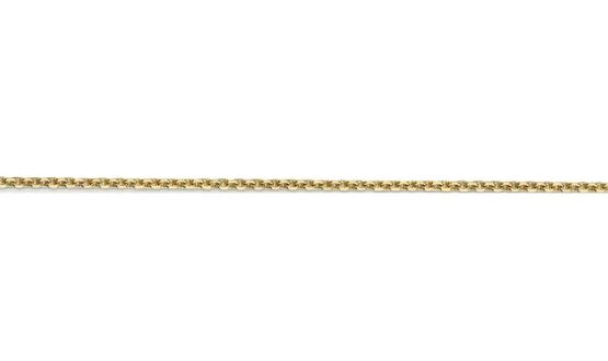 .jpg 14kt yellow gold diamond cut 1.66mm cable chain with claw catch 22"