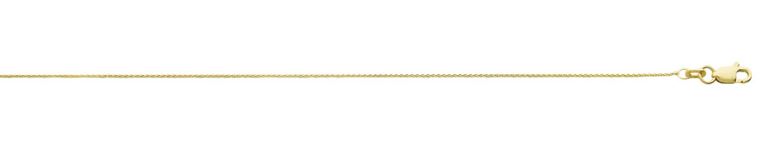 .jpg 14kt yellow gold 0.75mm round spiga chain with claw catch closure 16"