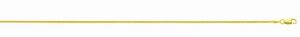 14kt yellow gold 1.3mm diamond cut cable chain with claw catch closure 16" long