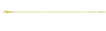 .jpg 14kt yellow gold diamond cut 1.28mm cable chain with claw catch 18" long