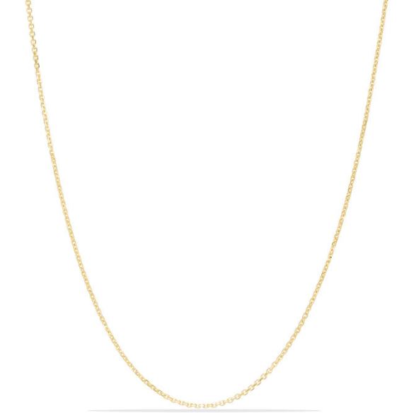 .jpg 14kt yellow gold diamond cut 2.18mm cable chain with claw catch 22"