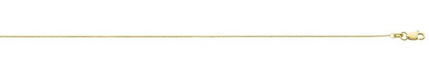 .jpg 10kt yellow gold 0.75mm diamond cut round wheat chain with claw catch 16"