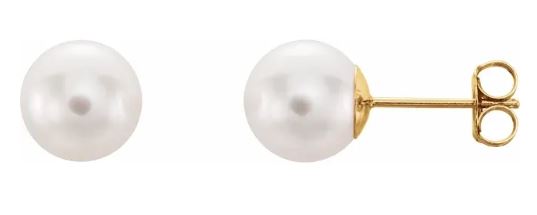 .jpg 14kt yellow gold akoya pearl stud earring 10.5mm-11mm
