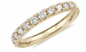 18kt yellow gold diamond wedding band tw 1.63cts VS2 clarity, near colorless G color