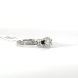 14kt white gold diamond engagement ring C 3/4 tw 1.00cts SI1 clarity, near colorless H/I