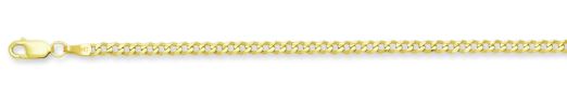 .jpg 14kt yellow gold 3.8mm solid curb link bracelet with claw catch closure