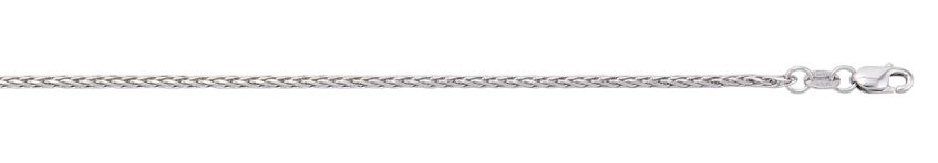 .jpg 10kt white gold 1.2mm diamond wheat chain claw catch 16"