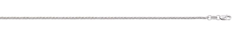 .jpg 10kt white gold 0.84mm diamond cut round wheat chain with claw catch 16"