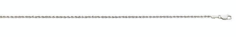 L .jpg 14kt white gold solid 1.9mm diamond cut rope chain with claw catch closure 18"