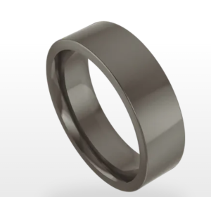 Titanium 6 mm Comfort-Fit Flat Band Size 10.5