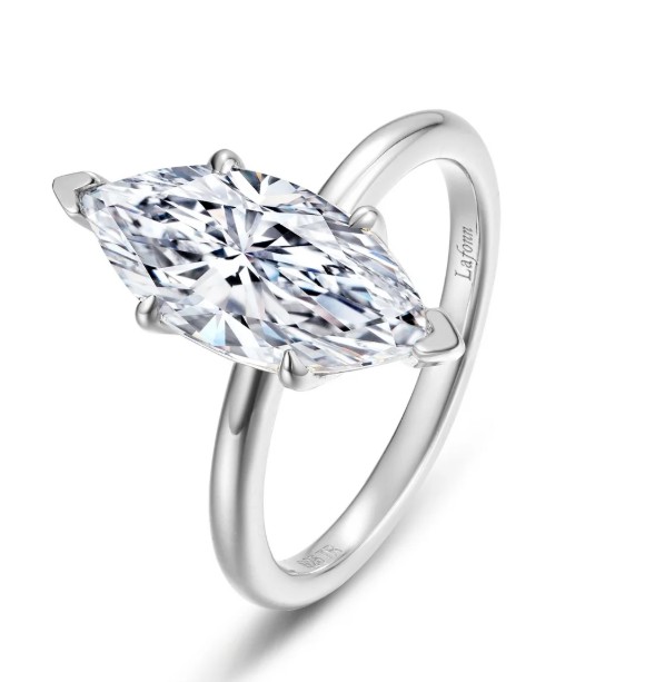 .jpg Sterling Silver platinum bonded lassire simulate diamond marquis solitaire ring tw 3.00cts size 7