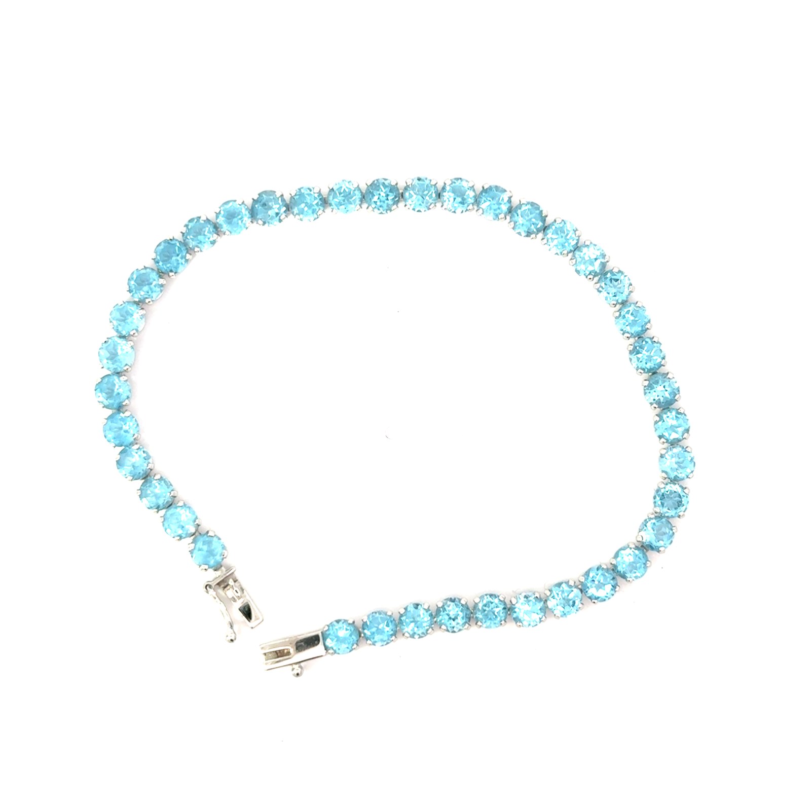 .jpg 10kt white blue topaz tennis bracelet with hidden catch and fold over safety